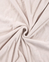 Tissu Mini Eponge Coton Uni Ecru