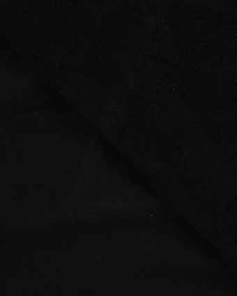 Tissu Mini Eponge Coton Uni Noir - Mercerine