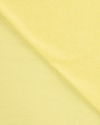 Tissu Mini Eponge Coton Uni Jaune - Mercerine