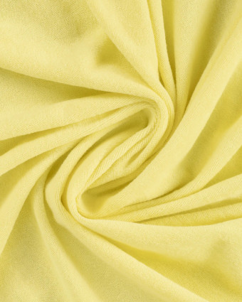 Tissu Eponge Coton Uni Jaune