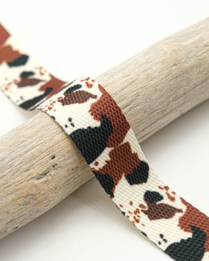 Sangle Fantaisie Motif Vache