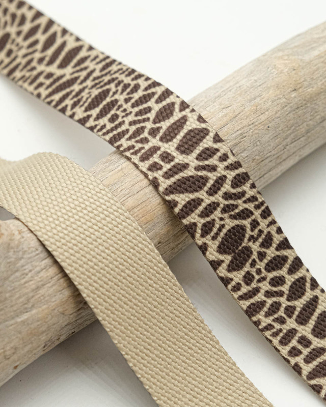 Sangle Fantaisie Motif Girafe - Mercerine