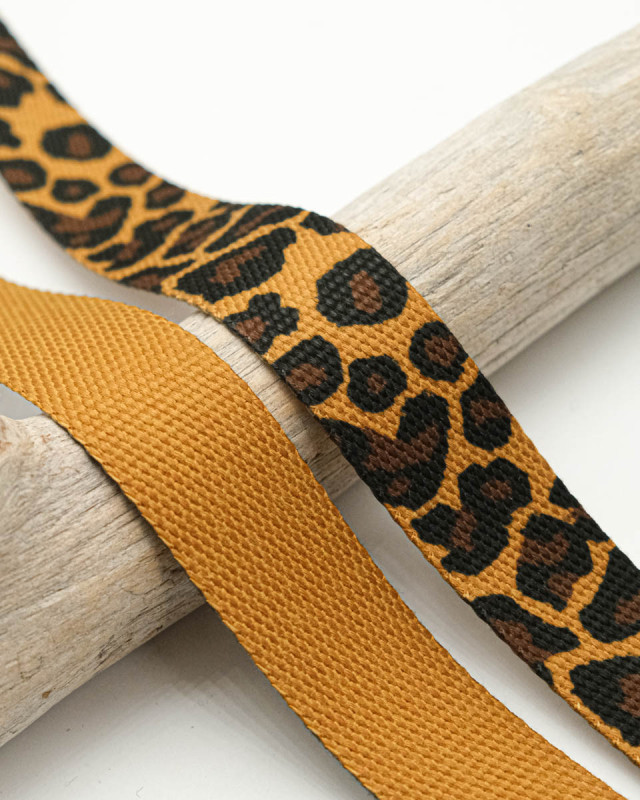 Sangle Fantaisie Motif Guépard : 30 mm - Mercerine