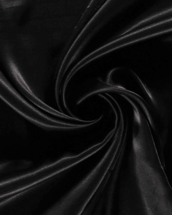 Viscose Satin Unie Noire - Mercerine