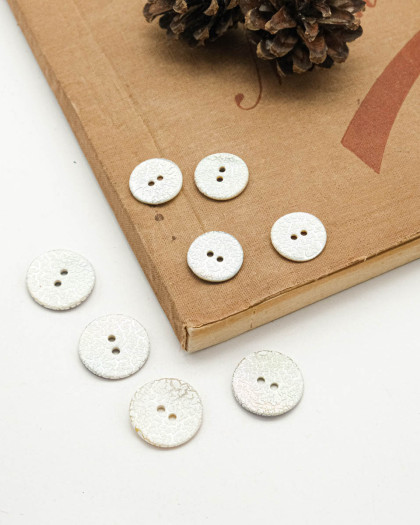 Bouton Nacré Motif Craquelé