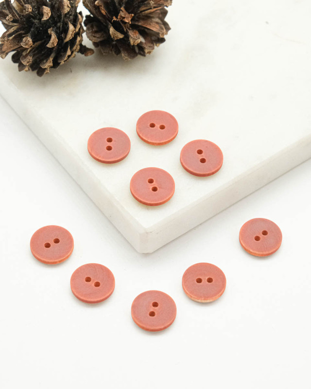 Bouton en Bois Peint Rouge - Mercerine