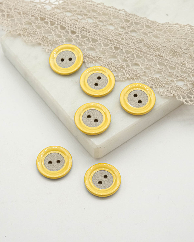 Bouton Recyclé Bord Couleur - Mercerine