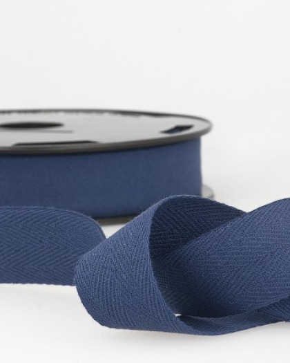 Galon Sergé Bleu Marine 100% Coton - 11mm