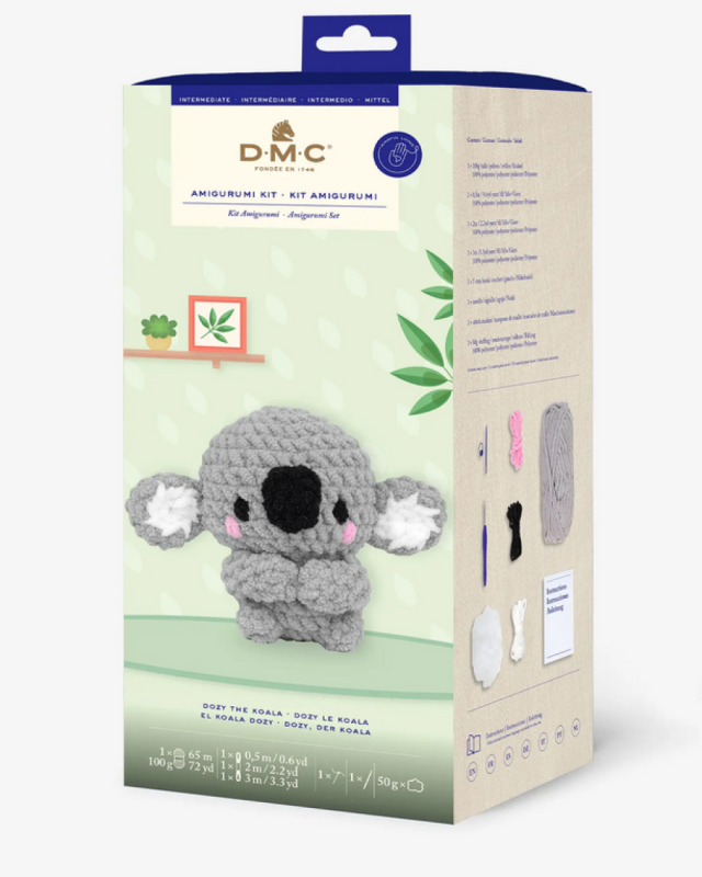 Kit de Crochet Amigurumi XL Dozy Le Koala - DMC - Mercerine