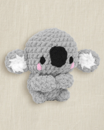 Kit de Crochet Amigurumi XL Dozy Le Koala - DMC - Mercerine