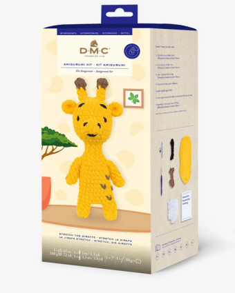 Kit de Crochet Amigurumi XL Stretch La Girafe - DMC - Mercerine