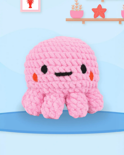 Kit de Crochet Amigurumi XL Ollie La Pieuvre - DMC