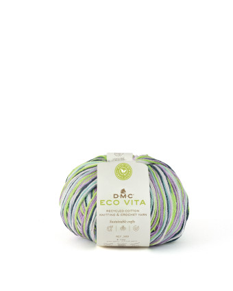 Fil à Tricoter Eco Vita Multico 80% Coton - DMC - Mercerine