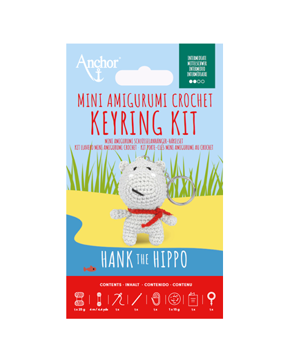 Kit Porte Clés Mini Amigurumi Hank L'Hippo - DMC