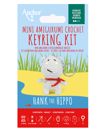 Kit Porte Clés Mini Amigurumi Hank L'Hippo - DMC