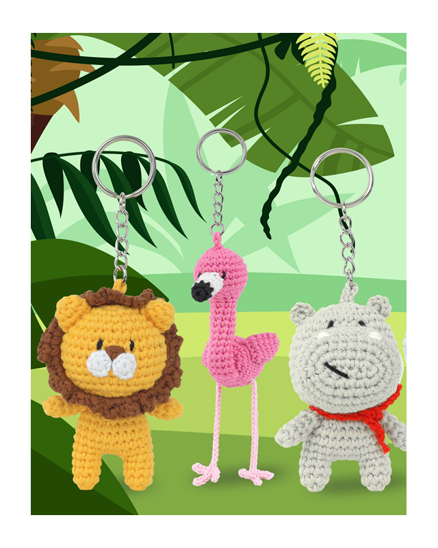 Kit Porte Clés Mini Amigurumi Levi Le Lion - DMC - Mercerine
