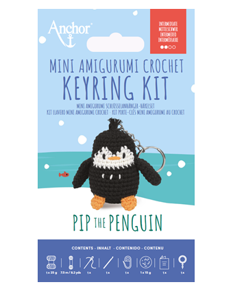 Kit Porte Clés Mini Amigurumi Pip Le Pingouin  - DMC