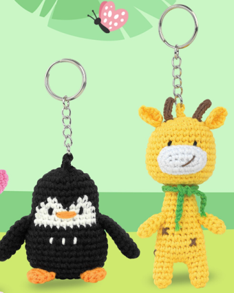 Kit Porte Clés Mini Amigurumi Gigi La Girafe - DMC - Mercerine