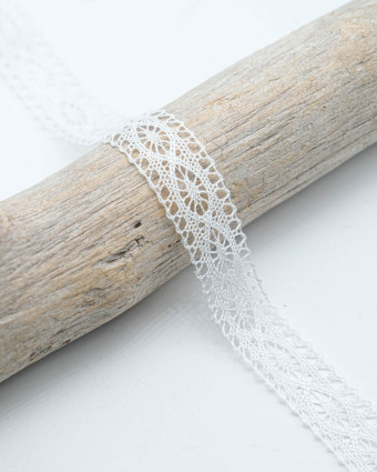 Dentelle Coton Amande - Blanc, Ecru - Mercerine