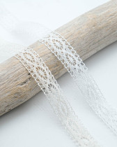 Dentelle Coton Amande - Blanc, Ecru