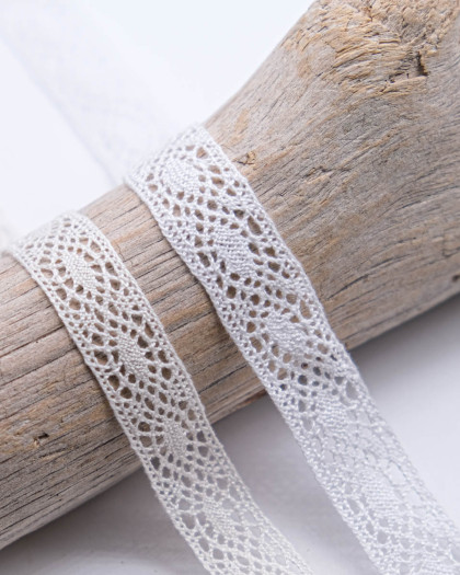 Dentelle Coton Entre Deux - Blanc, Ecru