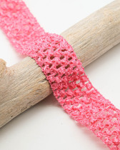 Elastique Crocheté Rose 40mm