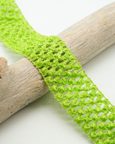 Elastique Crocheté Vert Pomme 40mm