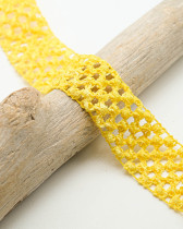 Elastique Crocheté Jaune 40mm