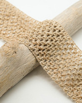 Elastique Crocheté Beige 70mm