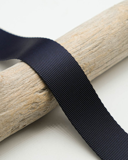 Sangle Lurex Effet Métallisé Bleu Marine  - Mercerine