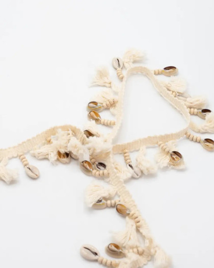 Frange Coquillage Pompon