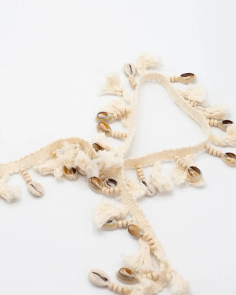 Frange Coquillage Pompon