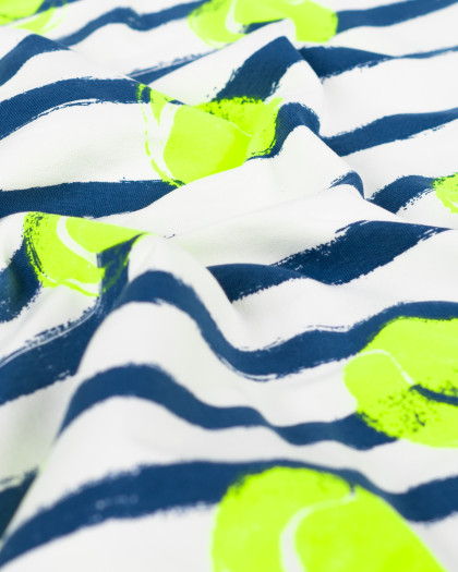 Tissu Jersey French Terry Tennis Fluo - Mercerine