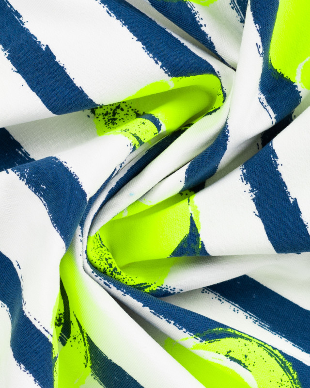 Tissu Jersey French Terry Tennis Fluo - Mercerine