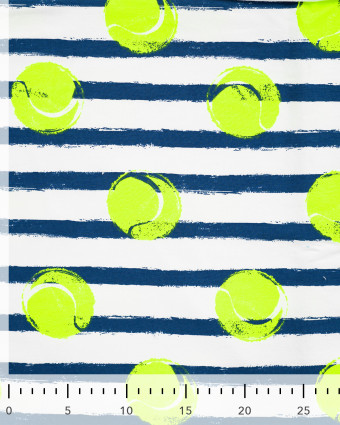 Tissu Jersey French Terry Tennis Fluo - Mercerine