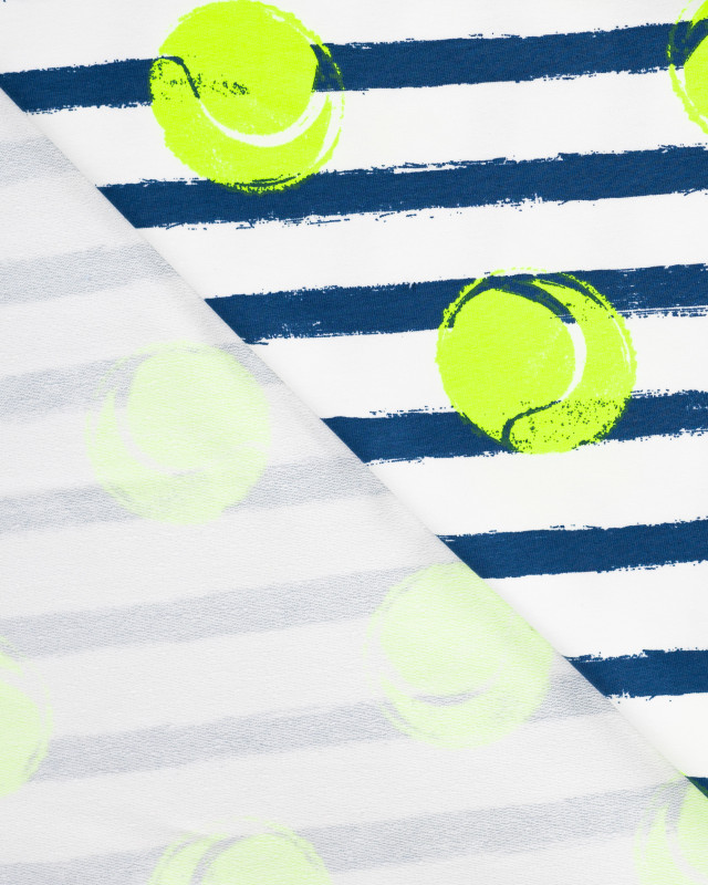 Tissu Jersey French Terry Tennis Fluo - Mercerine