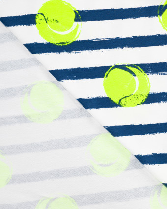Tissu Jersey French Terry Tennis Fluo - Mercerine