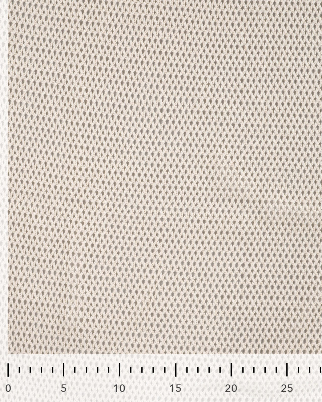 Tissu Crochet Uni Beige Naturel - Mercerine