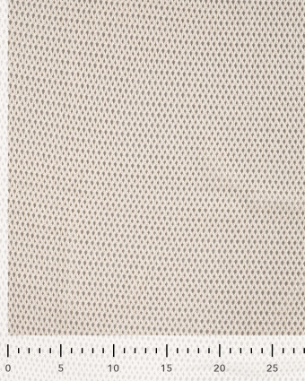 Tissu Crochet Uni Beige Naturel - Mercerine