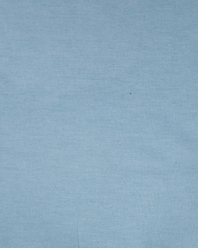 Tissu Chambray Uni Bleu Jean - Mercerine