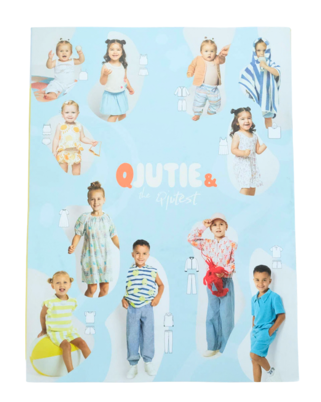 Magazine Qjutie - 18 Patrons de Couture Enfant - Mercerine