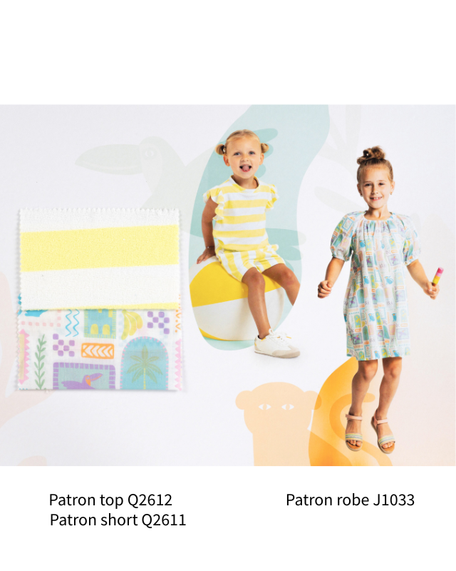 Magazine Qjutie - 18 Patrons de Couture Enfant - Mercerine