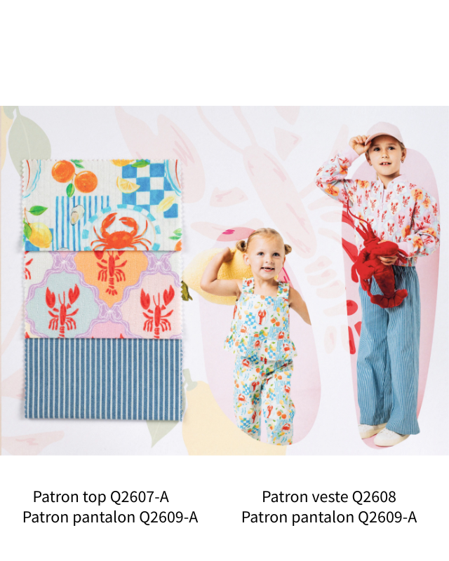 Magazine Qjutie - 18 Patrons de Couture Enfant - Mercerine