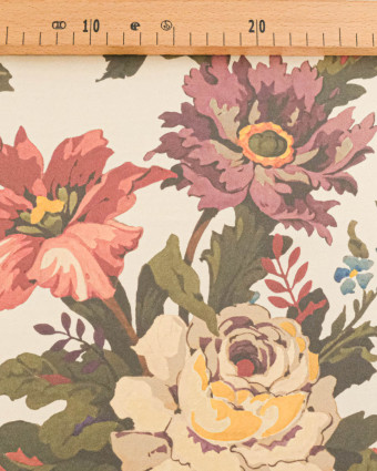 Tissu Liberty Fabrics@ Viscose Ecovero Bickington Stately Kristina Ecru - Mercerine