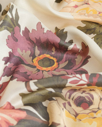 Tissu Liberty Fabrics@ Viscose Ecovero Bickington Stately Kristina Ecru - Mercerine