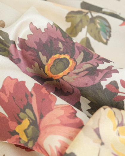 Tissu Liberty Fabrics@ Viscose Ecovero Bickington Stately Kristina Ecru