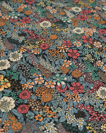 Tissu Liberty Fabrics@ Viscose Ecovero Bickington Ciara Gris - Mercerine