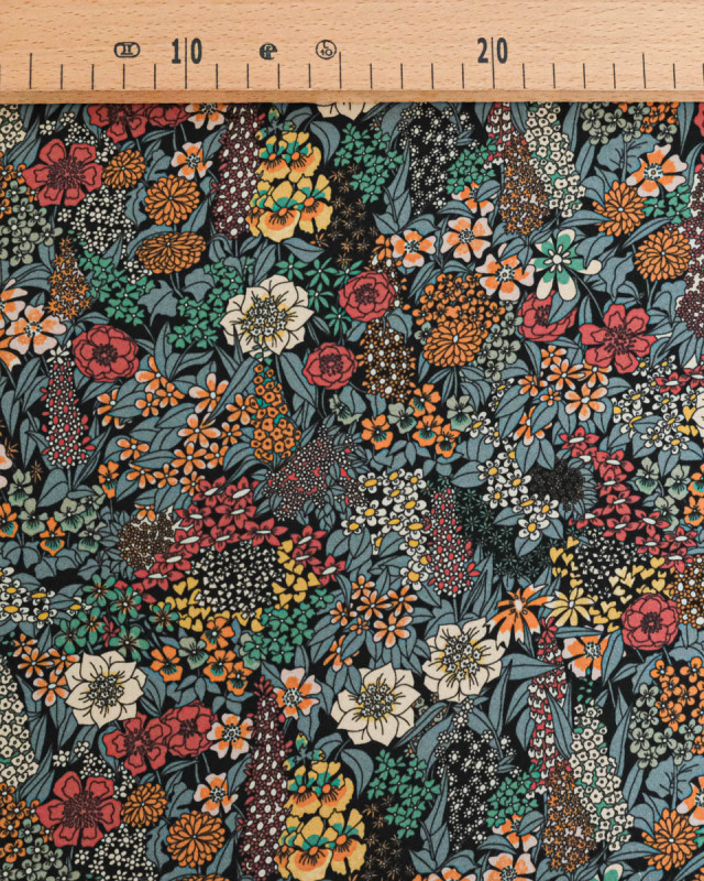 Tissu Liberty Fabrics@ Viscose Ecovero Bickington Ciara Gris - Mercerine