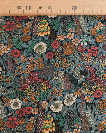 Tissu Liberty Fabrics@ Viscose Ecovero Bickington Ciara Gris - Mercerine