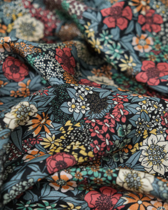 Tissu Liberty Fabrics@ Viscose Ecovero Bickington Ciara Gris - Mercerine